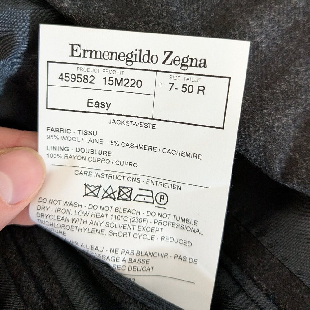 Ermenegildo Zegna Cashmere Sport Coat Plaid - Picture 11 of 15
